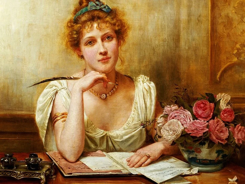 1839-George Goodwin Kilburne - Scrivere una lettera